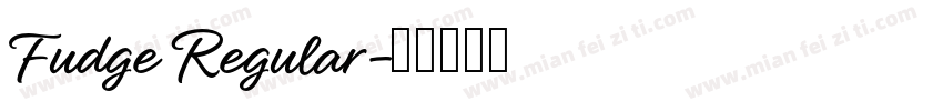 Fudge Regular字体转换